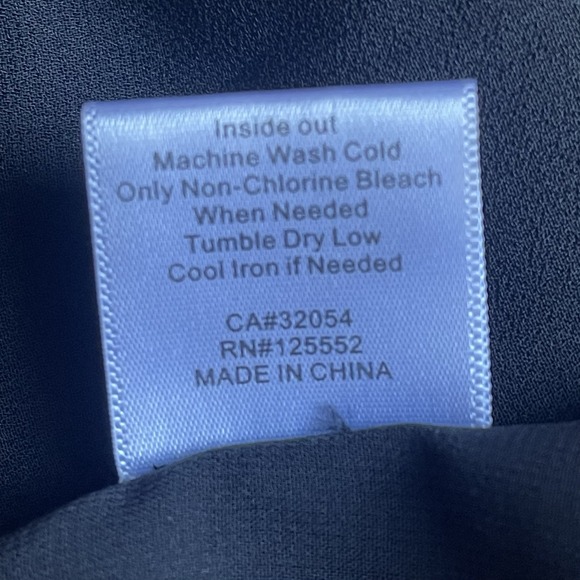 Sweet Grey Embroidered Chiffon Blouse Black Small Swiss Dots Stitch Fix Lined - Picture 8 of 9